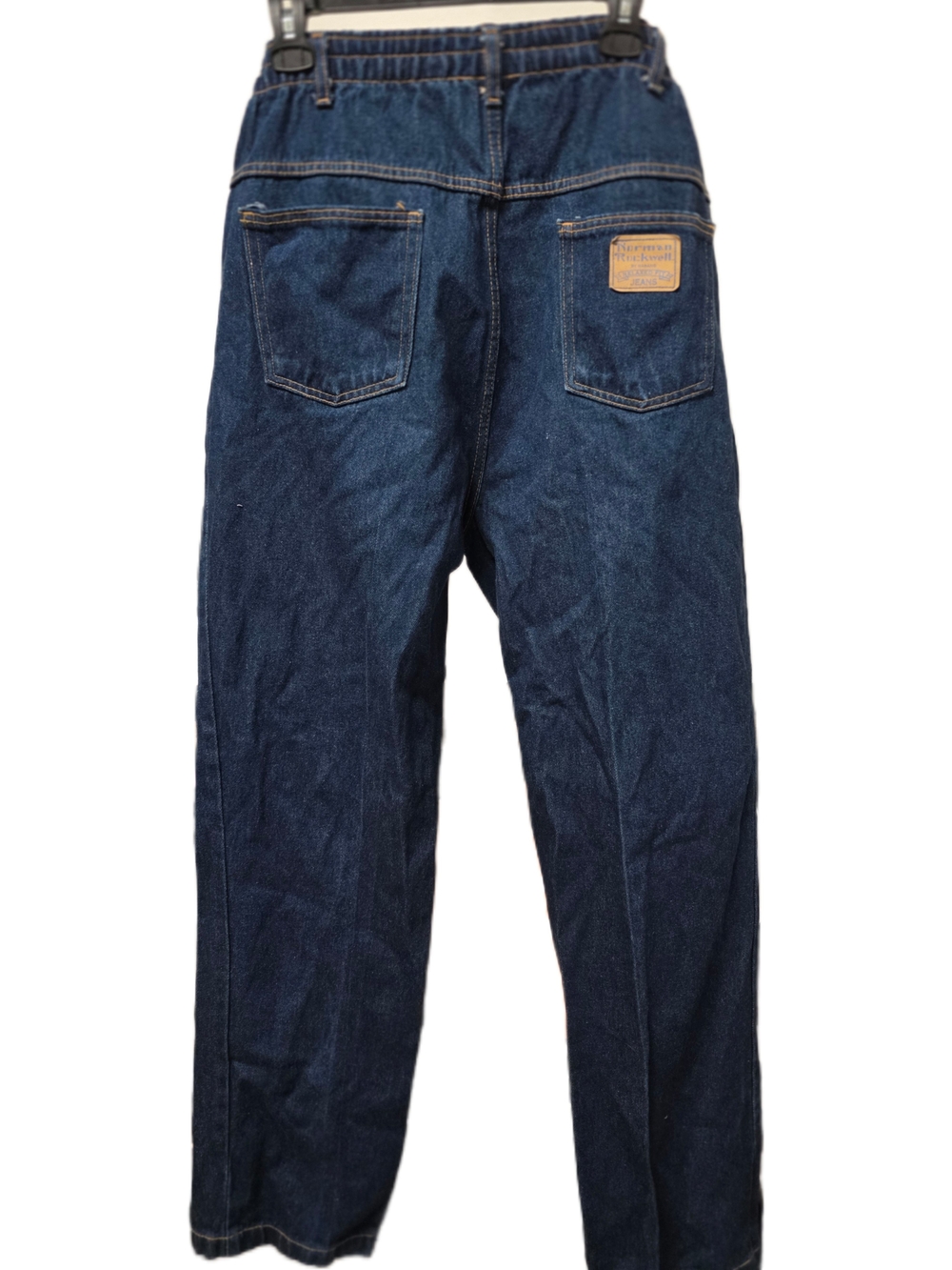 RARE! 38L Norman Rockwell Men's Dark Blue Relaxed Denim Jeans